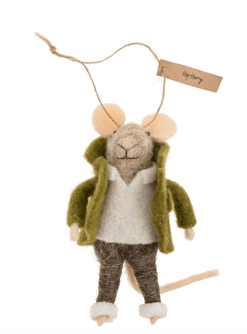 HIP HARRY MOUSE ORNAMENT Indaba trading co