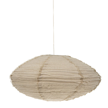 LINA LINEN LAMPSHADE IVORY lighting Indaba trading co MEDIUM