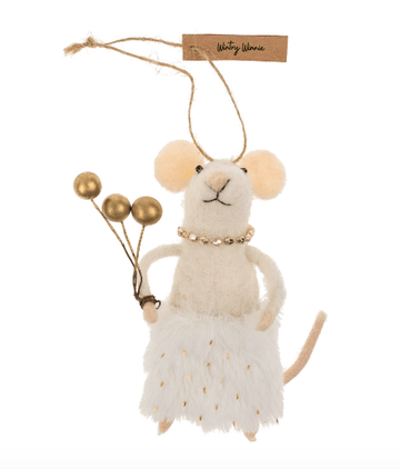 WINTRY WINNIE MOUSE ORNAMENT Indaba trading co