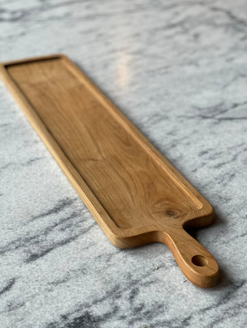 CHEESE PLATTER - TEAK ROOTS WOOD living-furniture Mano Plata 70 cm