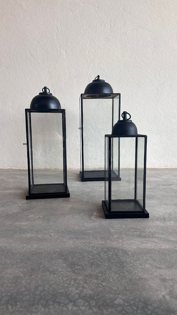LANTERN INDOOR OR OUTDOOR Candel Holders Pepin Boho collab Small/Petit 14''