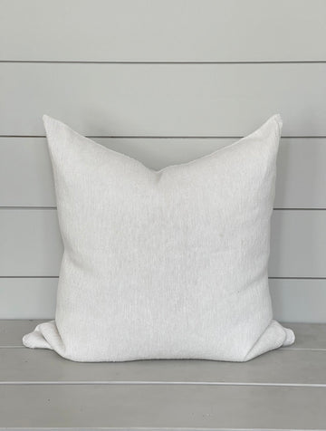 LAUREL CUSHION LIGHT WASHED WHITE living-homeaccents theboholab Square 20” x 20“