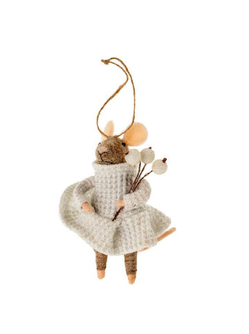 WINTER WHITE WENDY MOUSE Gift Ideas Indaba trading co