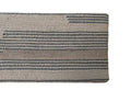 BENCH WITH UPHOLSTERED WOVEN COTTON  DHURRIE TOP & OAK WOOD LEGS living-furniture Creative Coop   