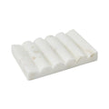 CARVED MARBLE SOAP DISH, WHITE living-homeaccents Creative Coop   