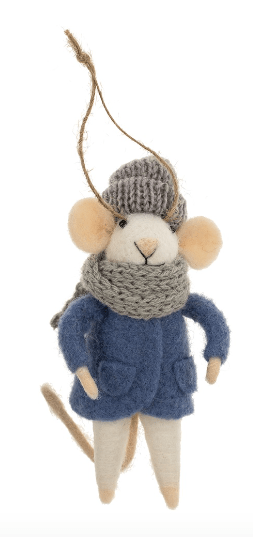 COZY CORA MOUSE ORNAMENT Indaba trading co