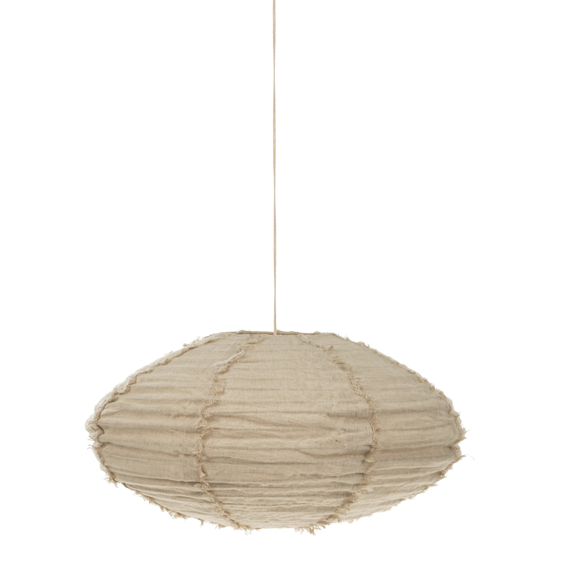 LINA LINEN LAMPSHADE IVORY lighting Indaba trading co LARGE