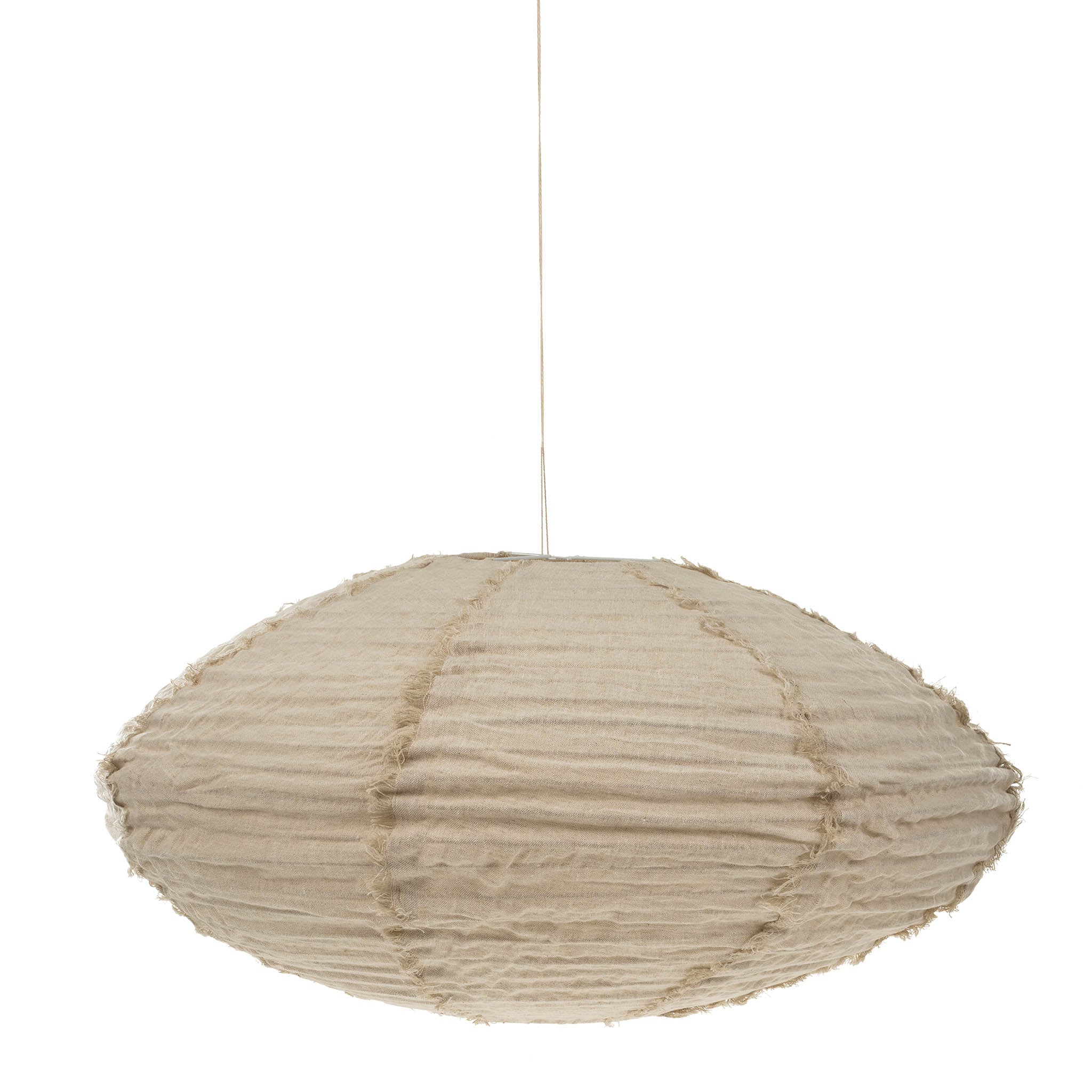 LINA LINEN LAMPSHADE IVORY lighting Indaba trading co MEDIUM