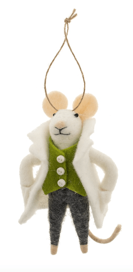 PEACOAT PARKER MOUSE ORNAMENT Indaba trading co