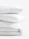 Duvet cover+ 2 PILLOWS Queen in Soft Linen Snow living-bedding onesky   