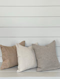 LAUREL CUSHION LIGHT WASHED TAUPE living-homeaccents theboholab   