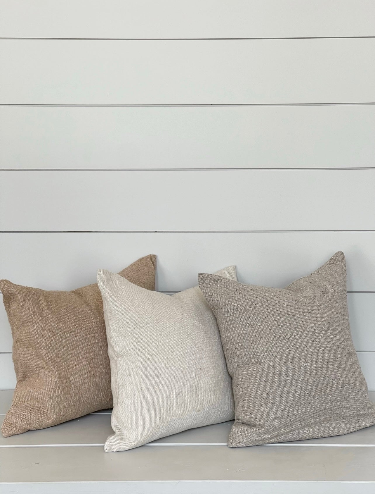 LAUREL CUSHION LIGHT WASHED TAUPE living-homeaccents theboholab   