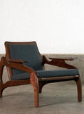 OSLO CHAIR IN WALNUT AND ITALIEN WOOL living-homeaccents Pepin Furniture   