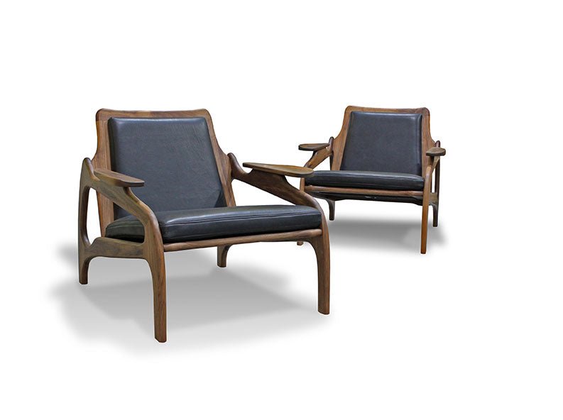 OSLO CHAIR IN WALNUT AND ITALIEN WOOL living-homeaccents Pepin Furniture   