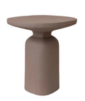TEXTURED ALUMINUM SIDE TABLE, MATTE MINK COLOR living-furniture Bloomingville   